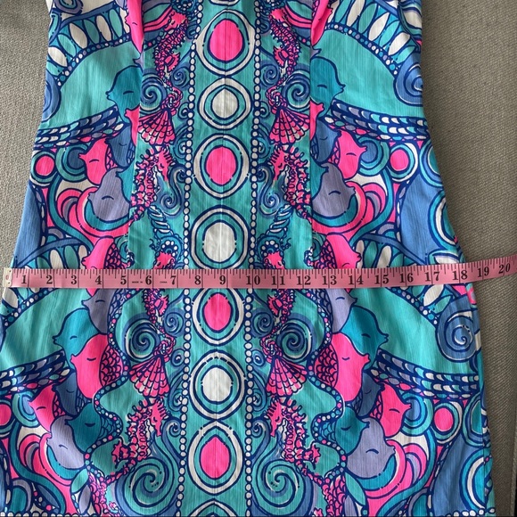 Lilly Pulitzer Abigail Shift Dress Sea Jewels 6 - Picture 12 of 13